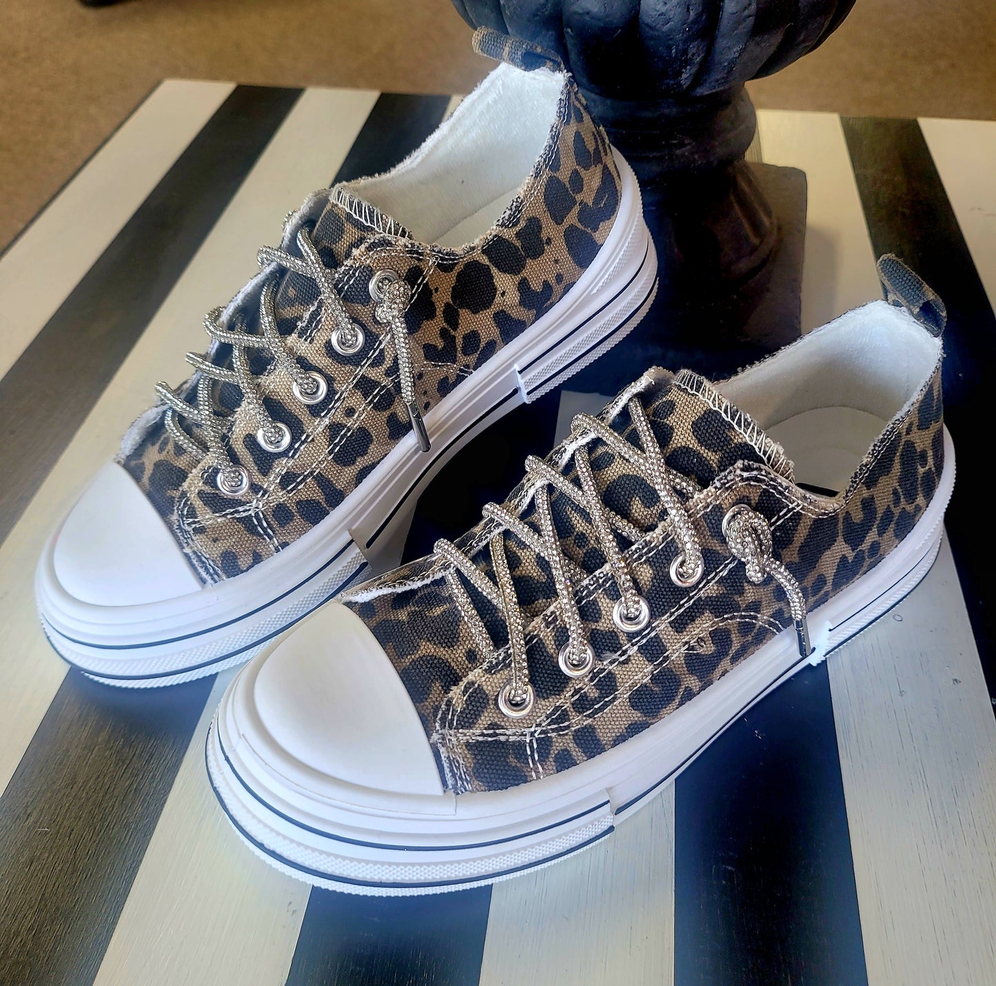 Tan Leopard Sneakers