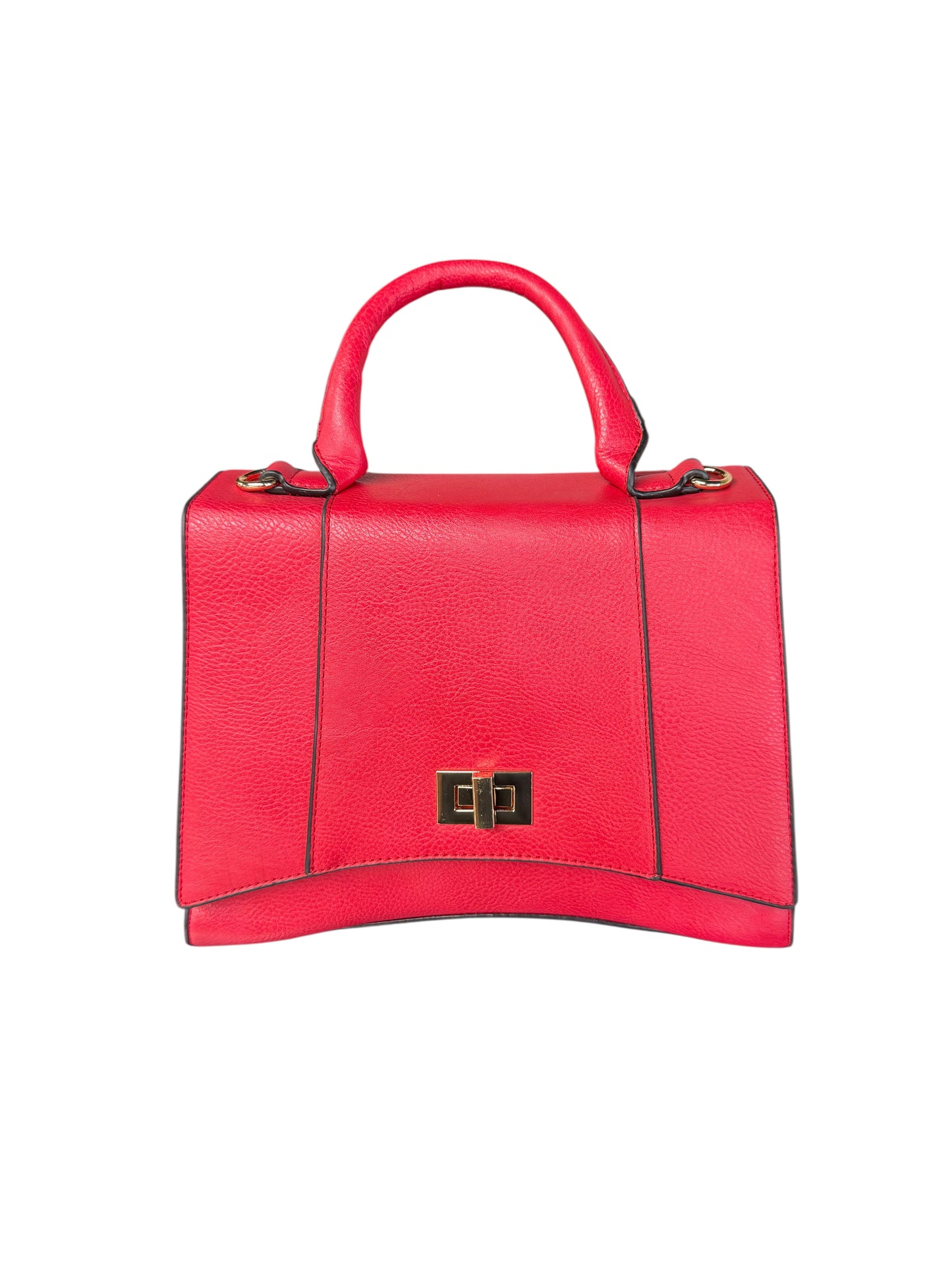 Red Purse with Gold Accent