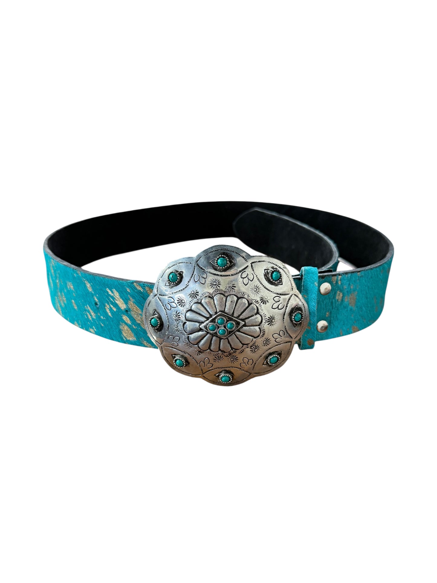 Western Belt w/ Gold Accents