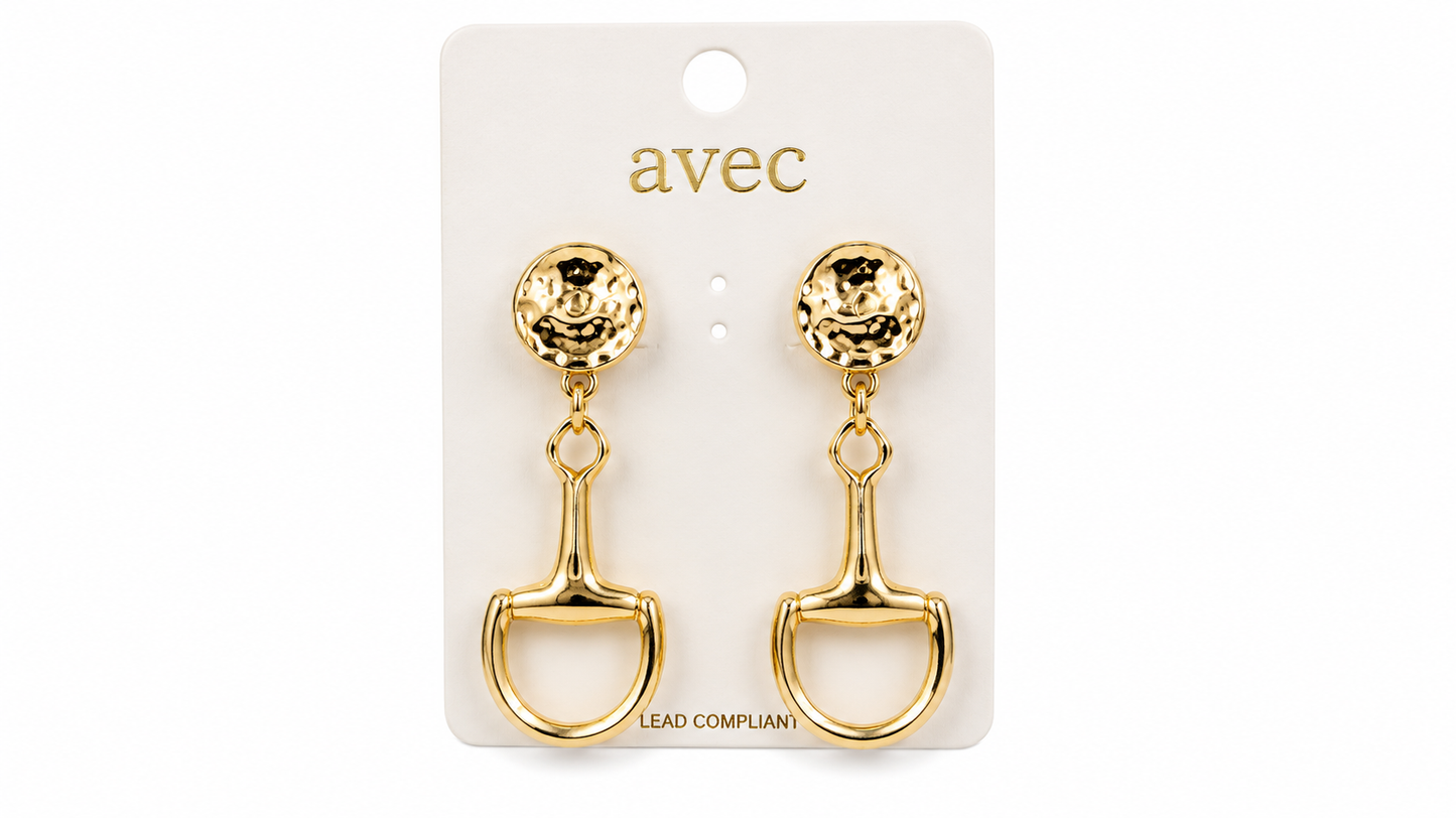 Golden Stirrup Earrings