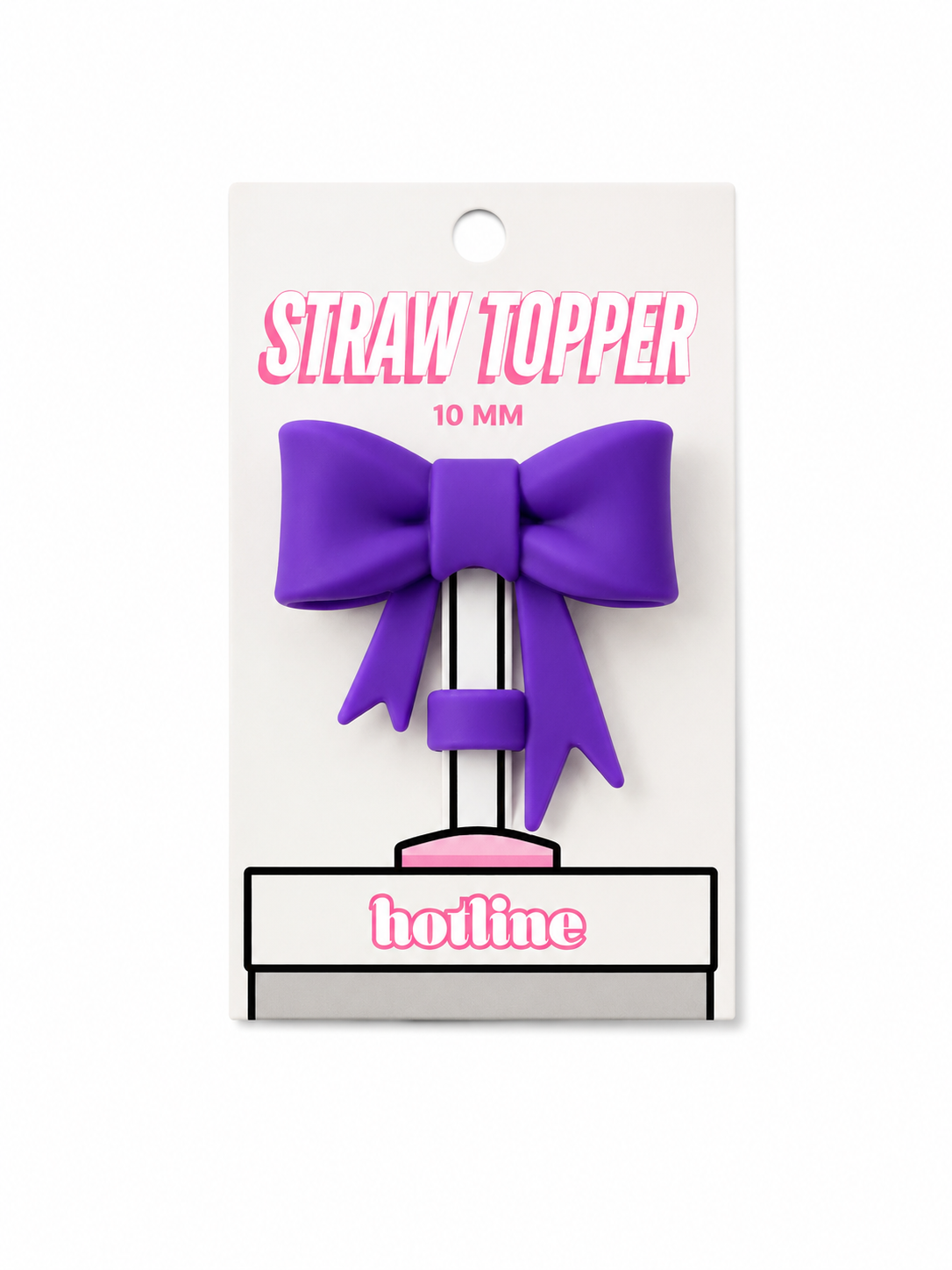 Purple Straw Topper