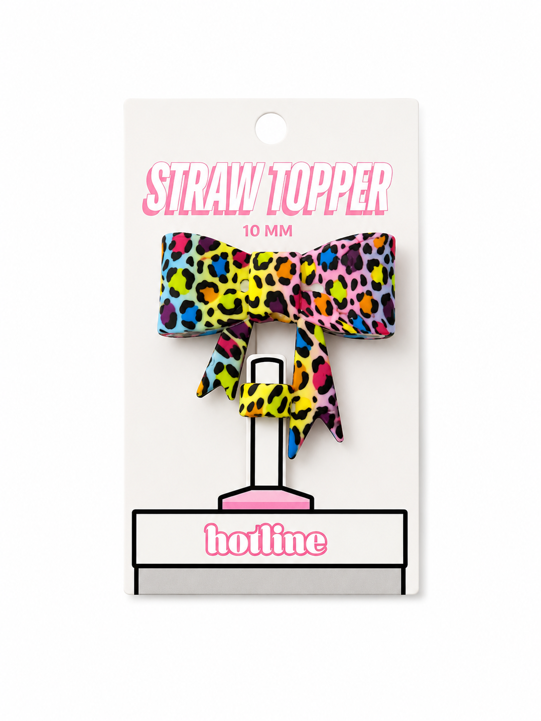 Colorful leopard Straw Topper
