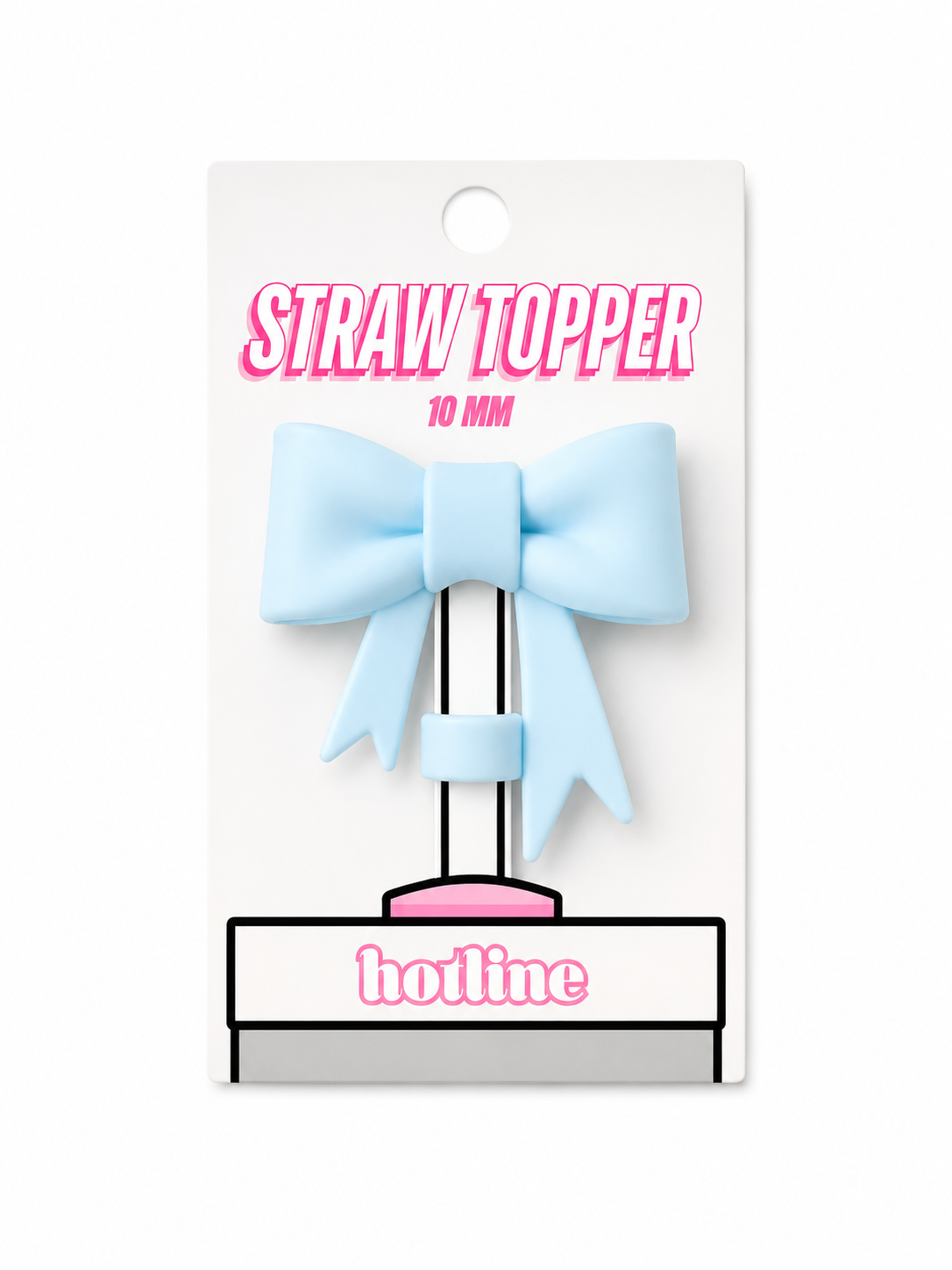 Sky Blue Straw Topper