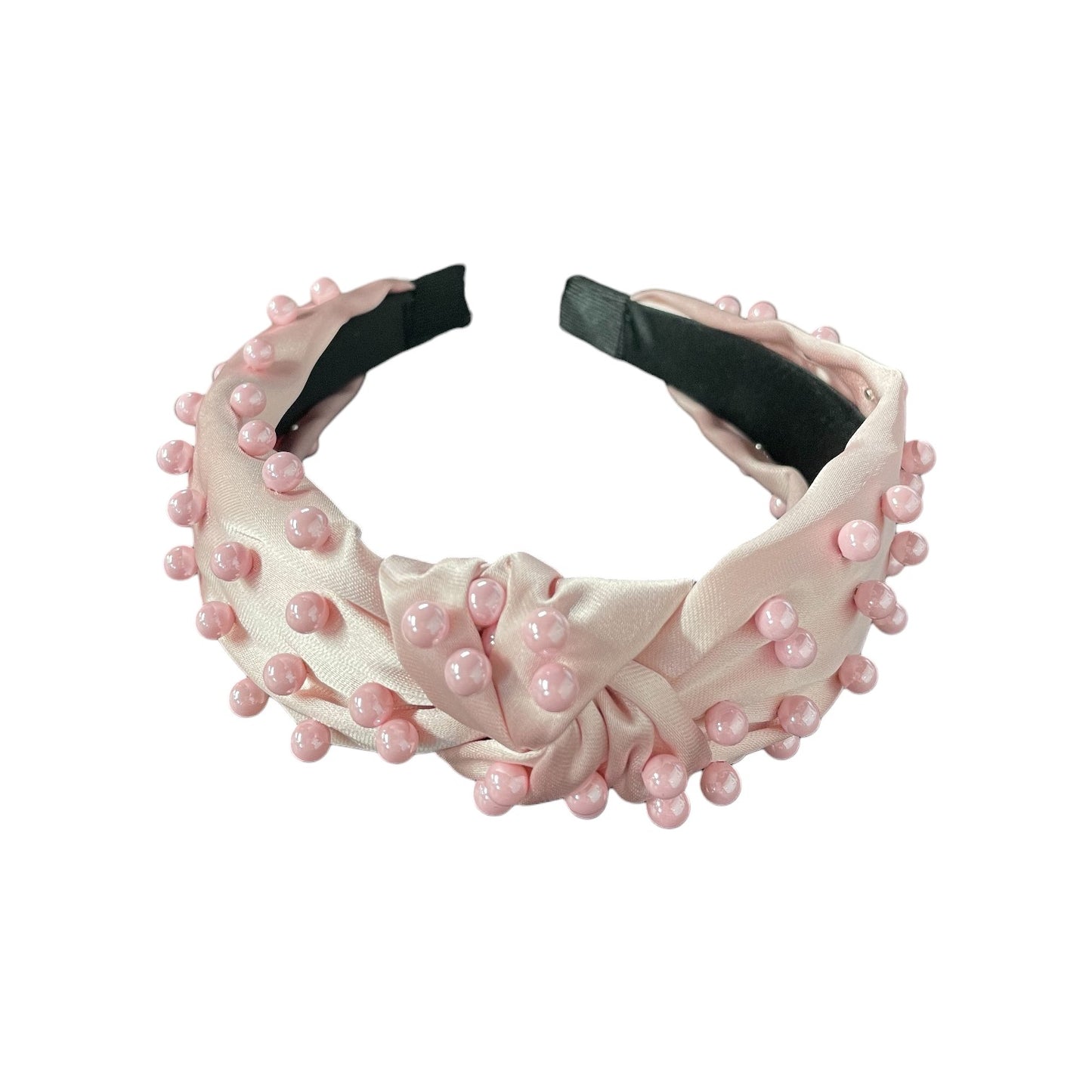 Light Pink Pearl Topknot Headband