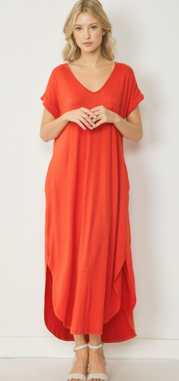 Tangerine Maxi Dress