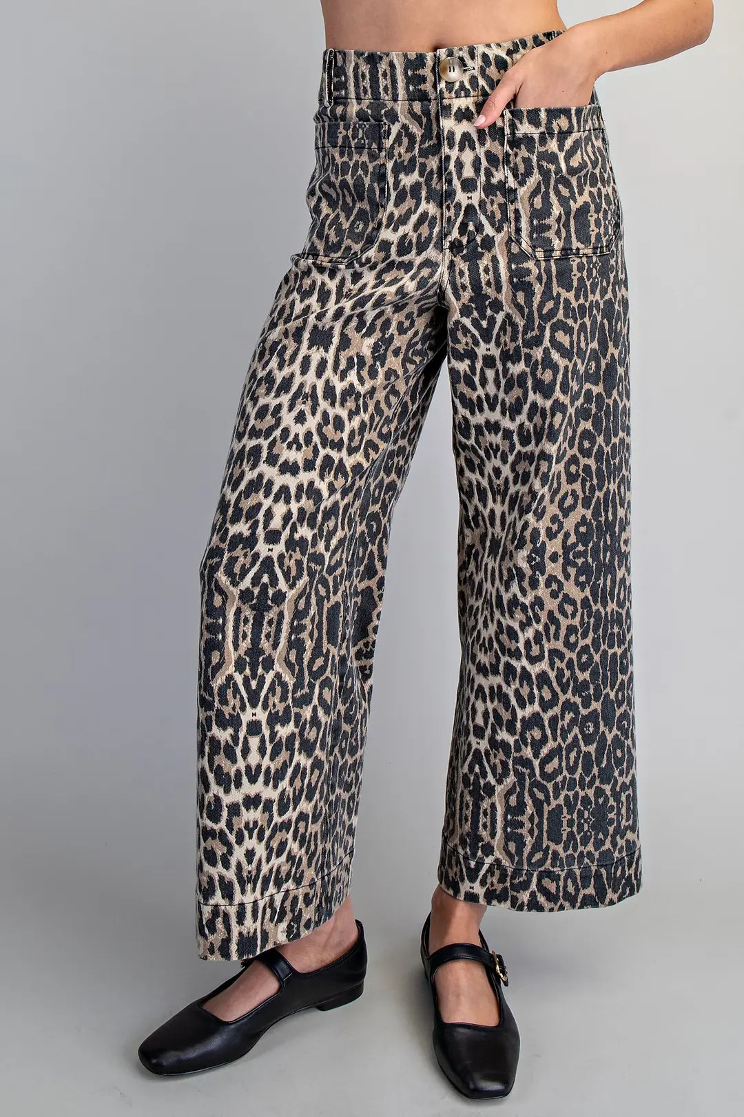 Leopard Straight Leg Pant