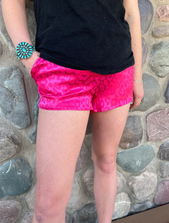 Rosy Leopard Shorts