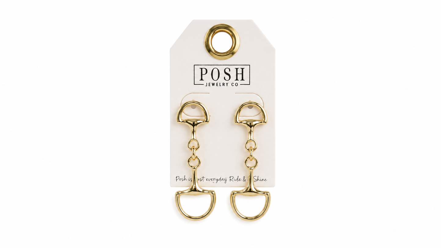 Horse Bit Dangle Earrings