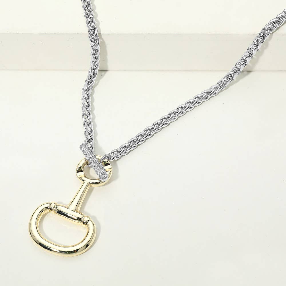 Horseshoe Toggle Necklace