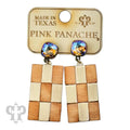Checkerboard Dangle Earrings