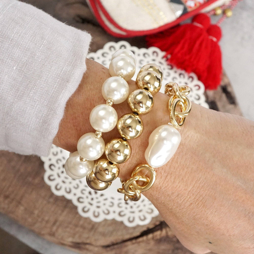 Chunky Chain and beads bracelet