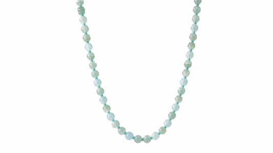 Blue Mix Beaded Necklace