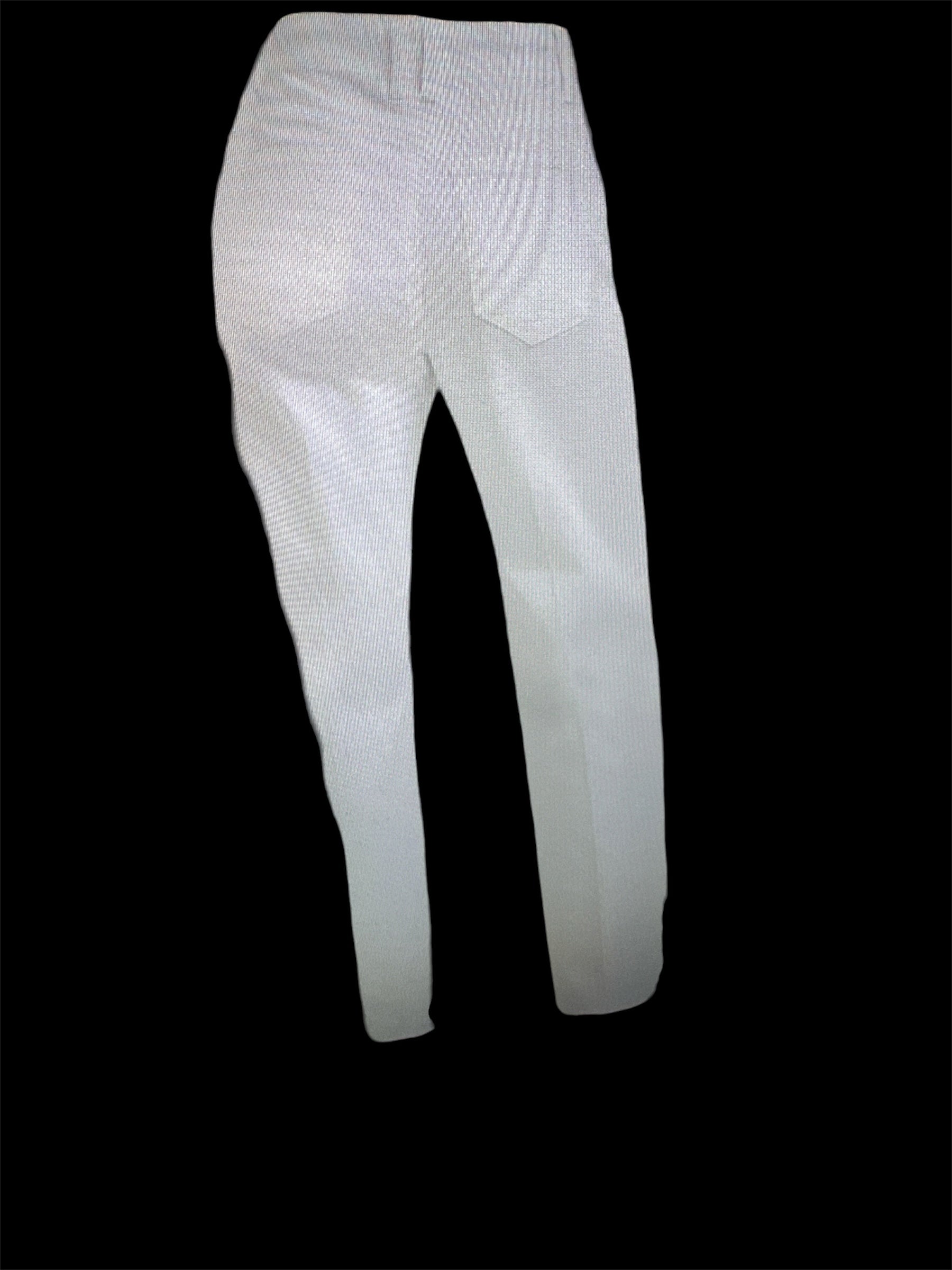 TC High Rise Ankle Wide Pants - White