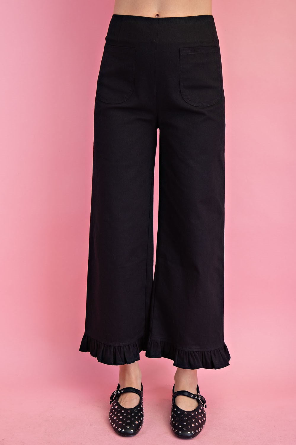 Colette Cropped Wide-Leg Pants