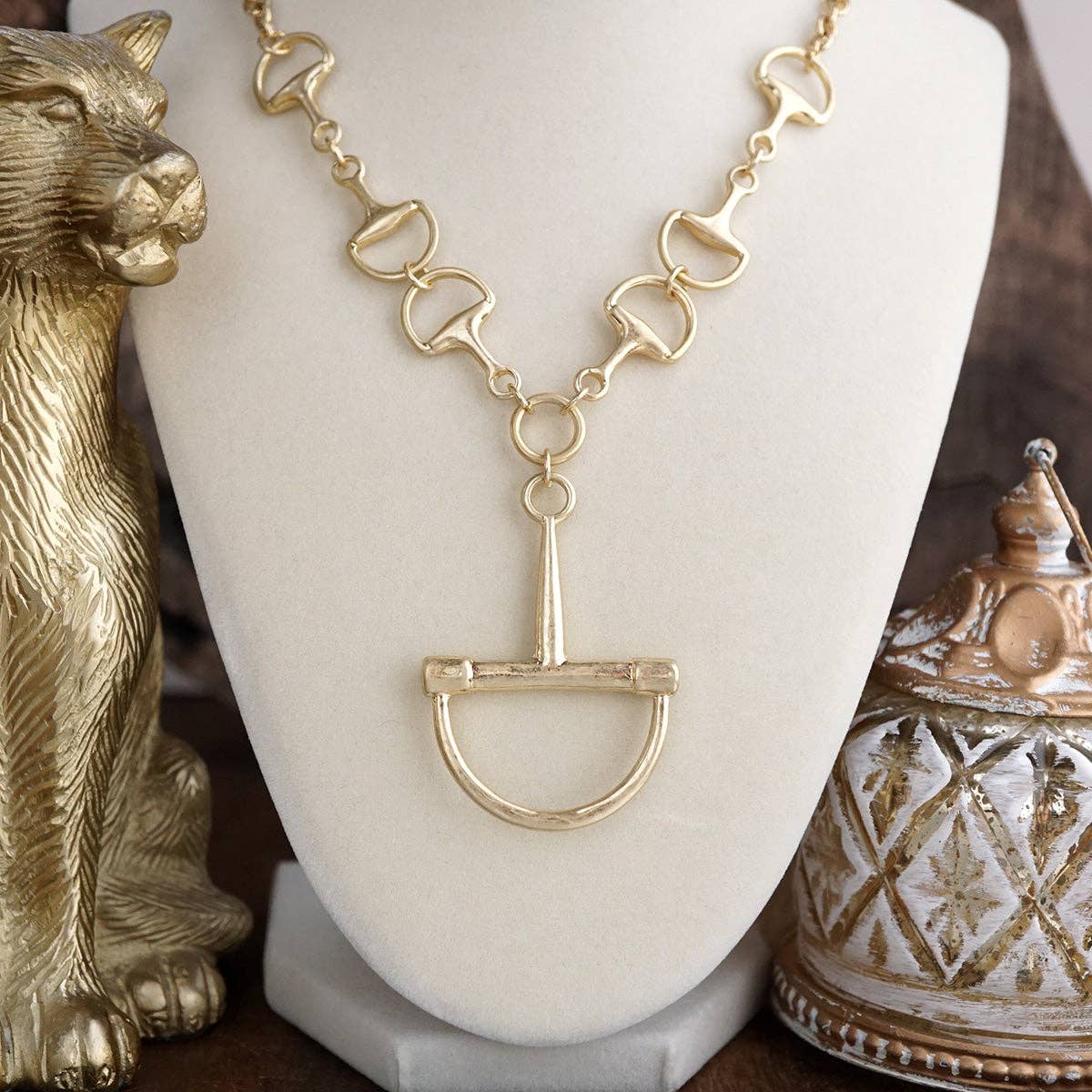 Horse Bit Chain Necklace
