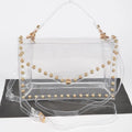 Round Stud Clear Purse