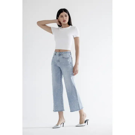 Pearl Embellishment Jeans