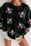 Mardi Gras Pullover Sweatshirt
