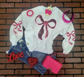 Pink Sequin Bow