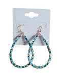Teal Teardrop Earrings