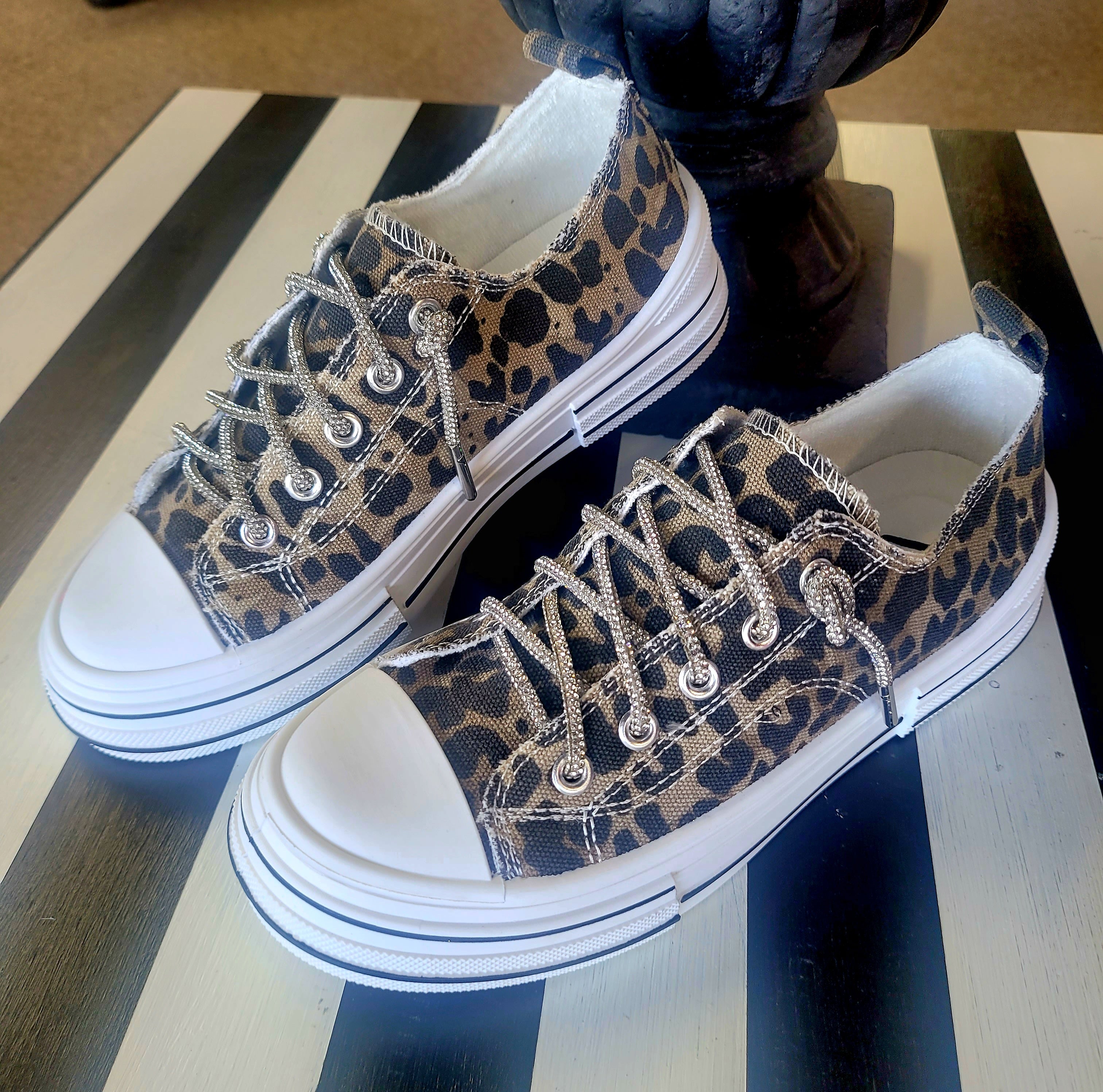 Tan Leopard Sneakers