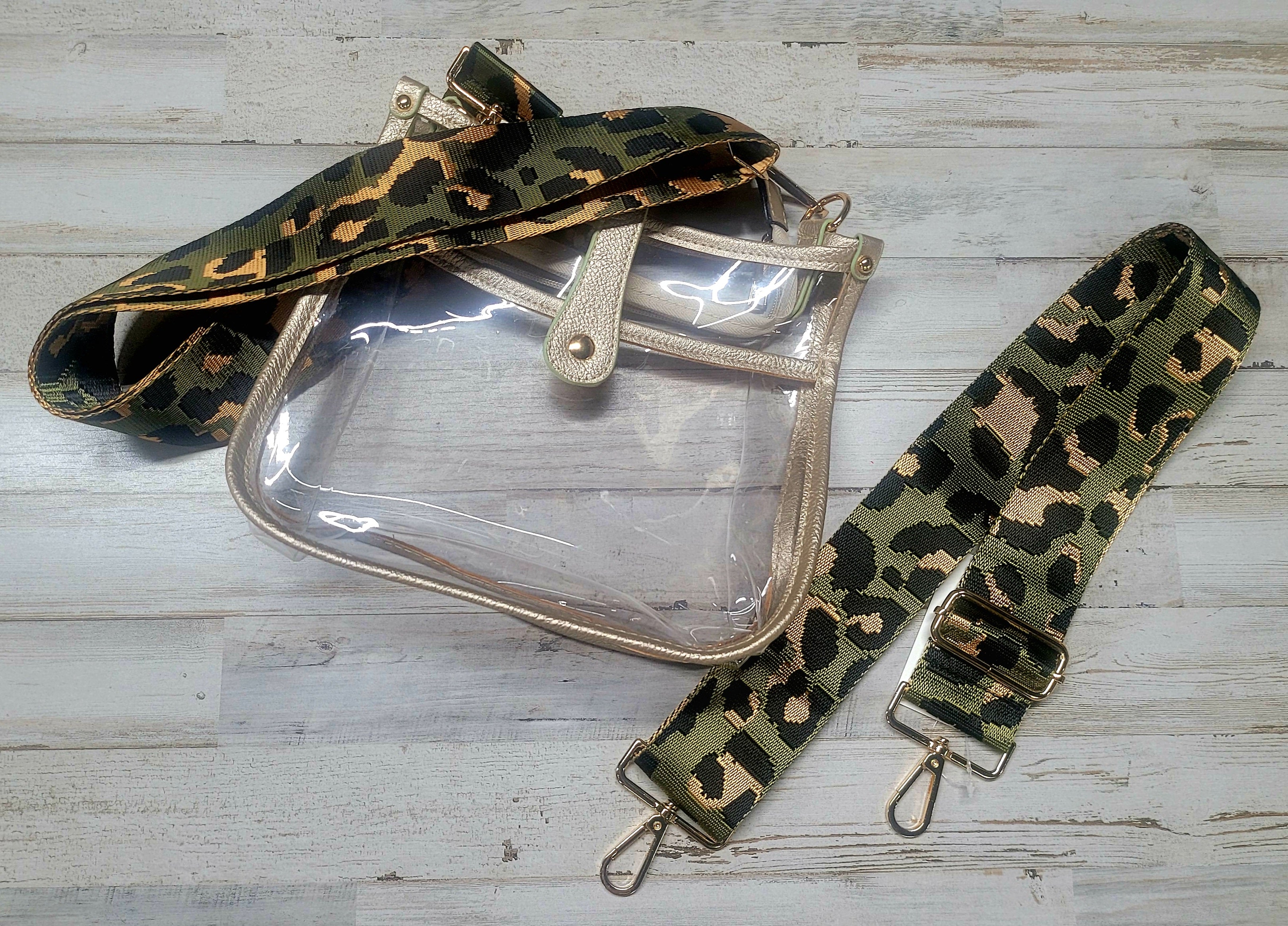 Camo Leopard Purse Strap