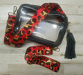 Red Leopard Purse Strap