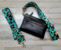 Turquoise Leopard Purse Strap