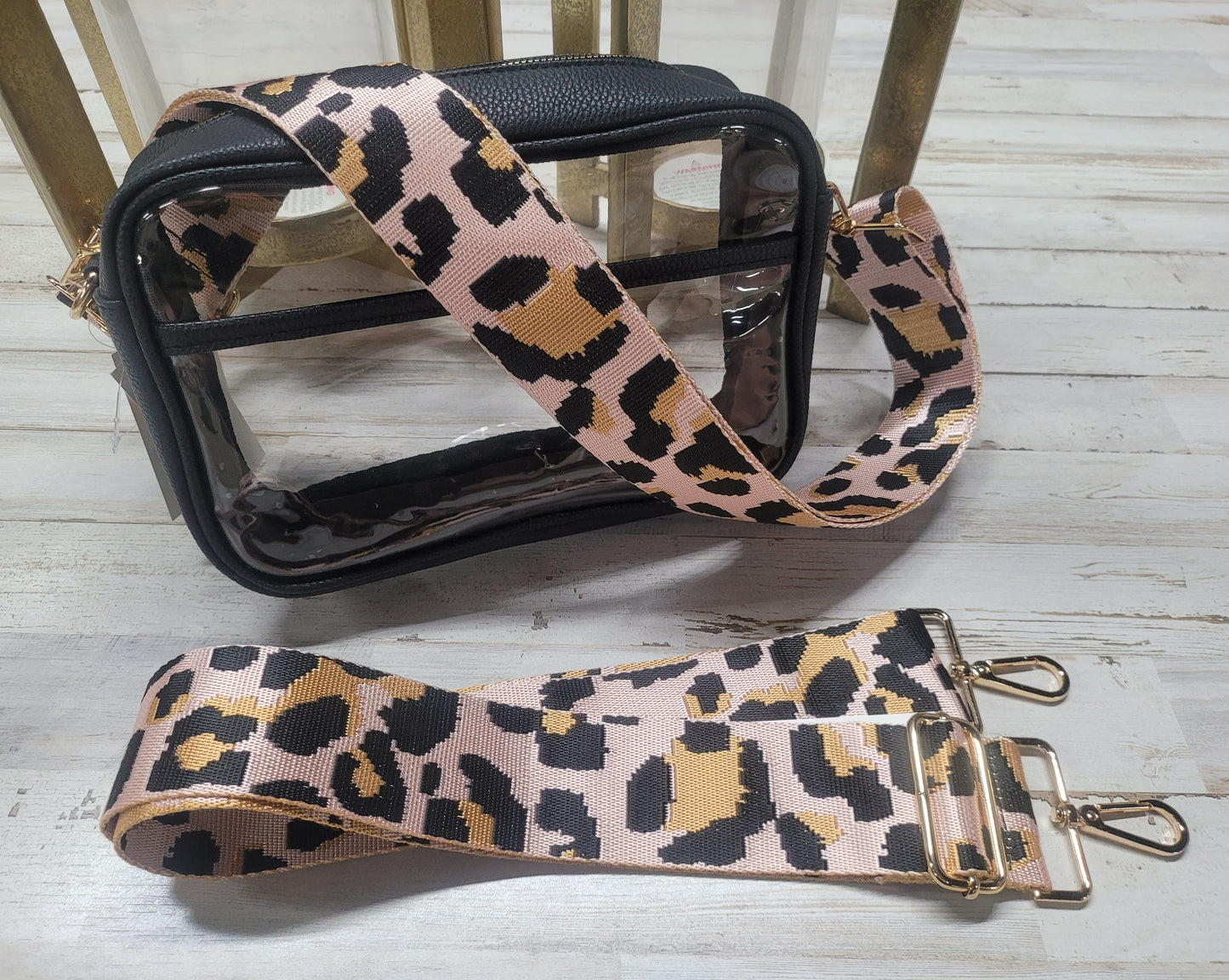Nude Leopard Purse Strap