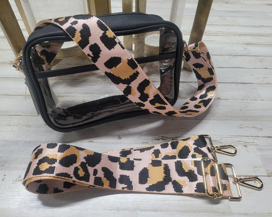 Nude Leopard Purse Strap