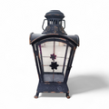 Metal & Glass Footed Lantern L