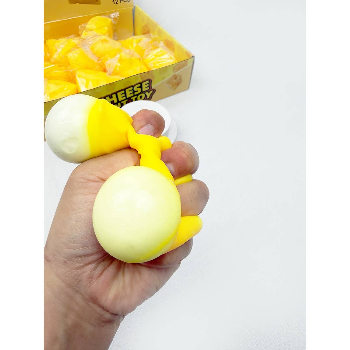 Viral Triangle Cheese Squishy Toy