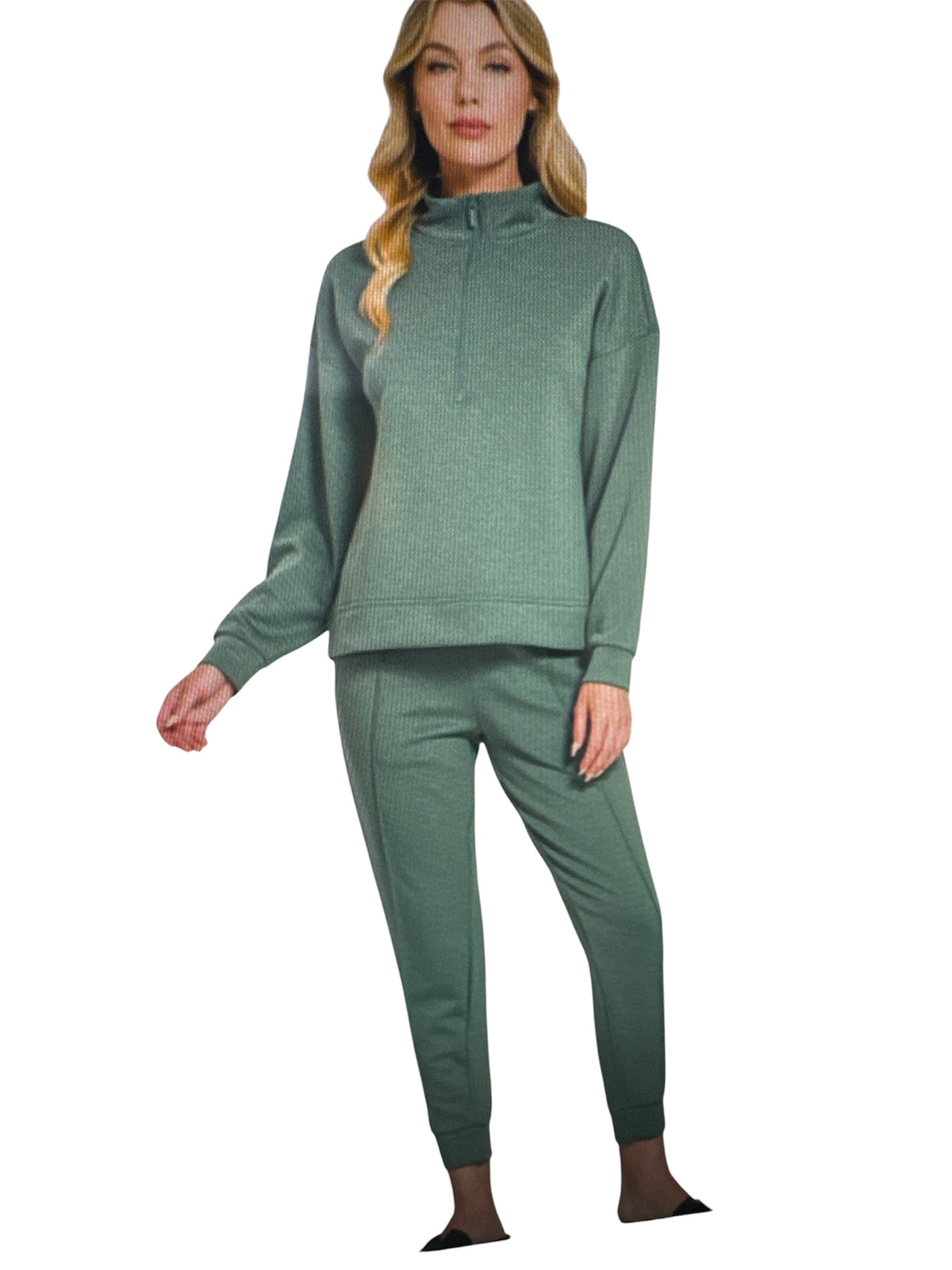 Scuba Half Zip Pullover & Pintuck Jogger Set