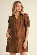 Brown Polka Dot Dress