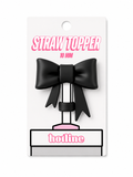 Black Straw Topper