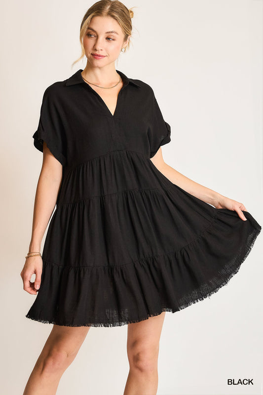 Black Tiered Dress