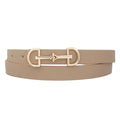 Tan Lux D Horse Bit Buckle Belt