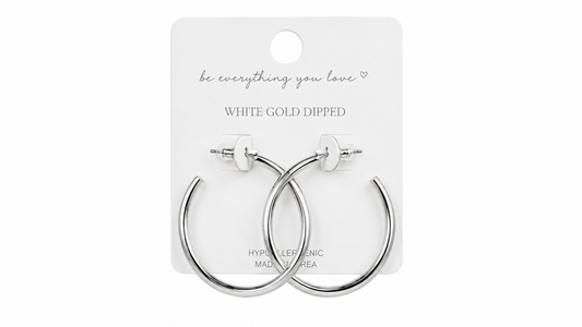 Silver Hoop Earrings