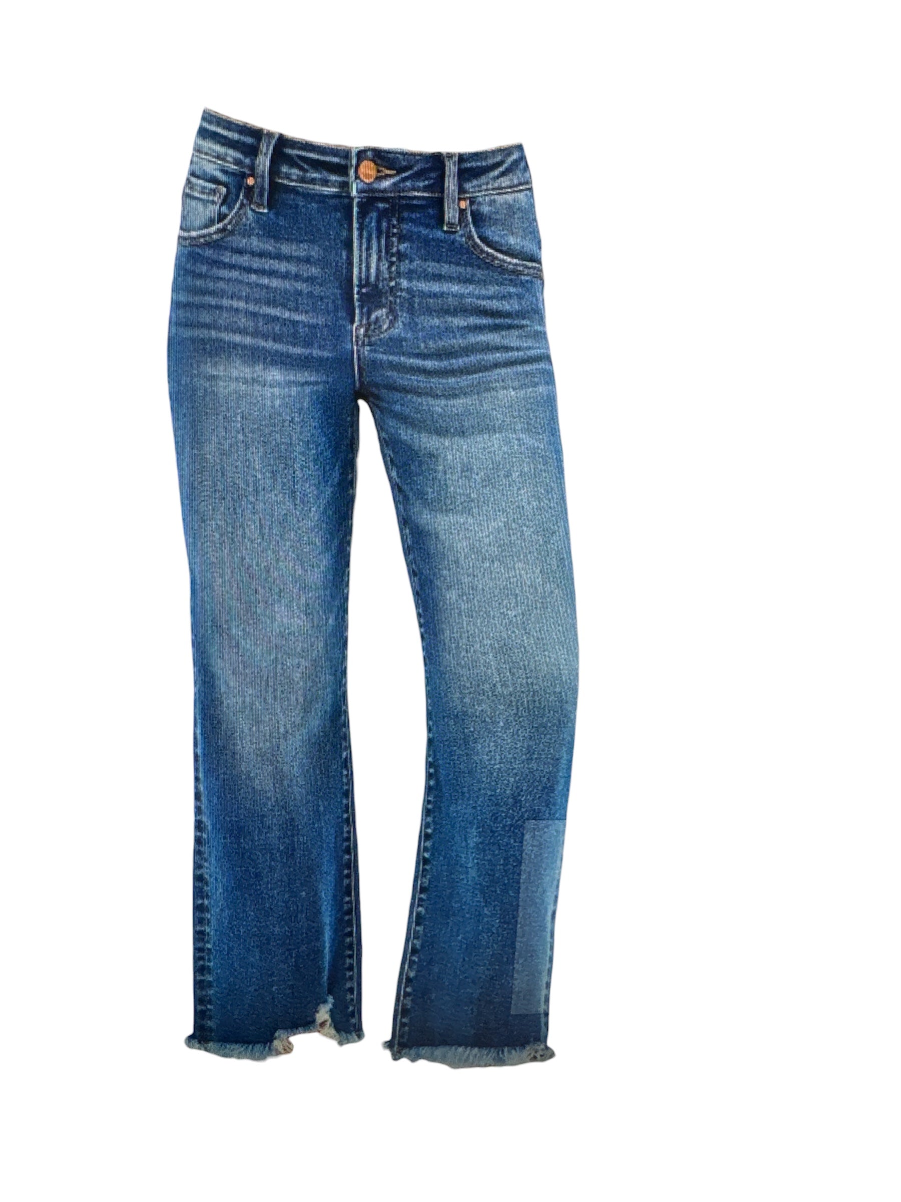 Risen MR Crop Straight Jeans - Dark
