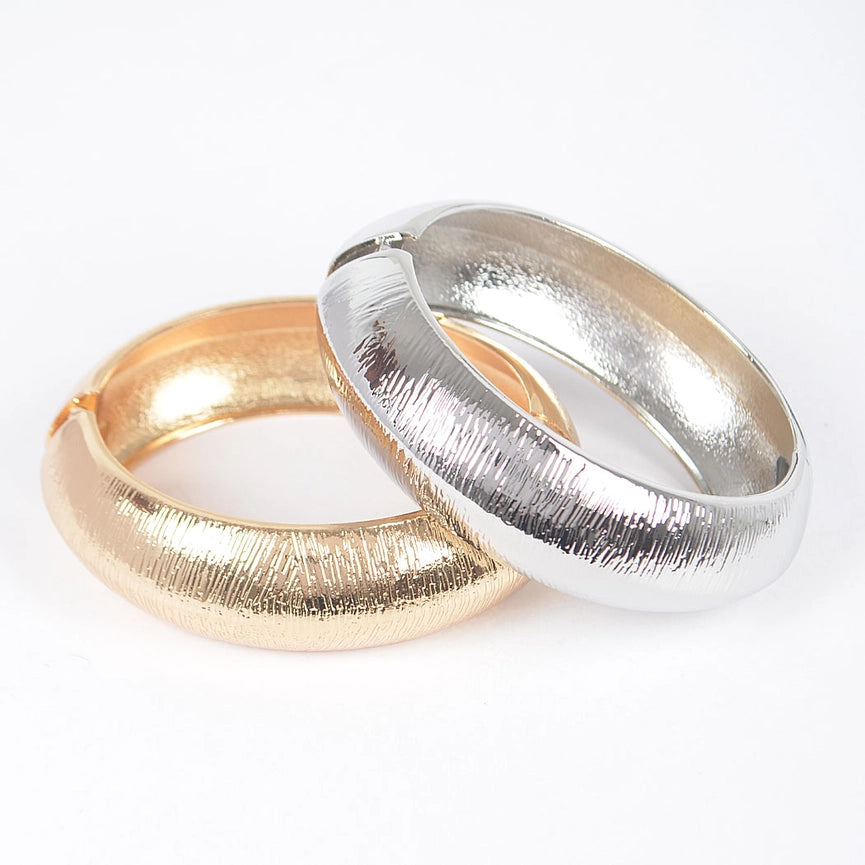 Wide Metal Bangle