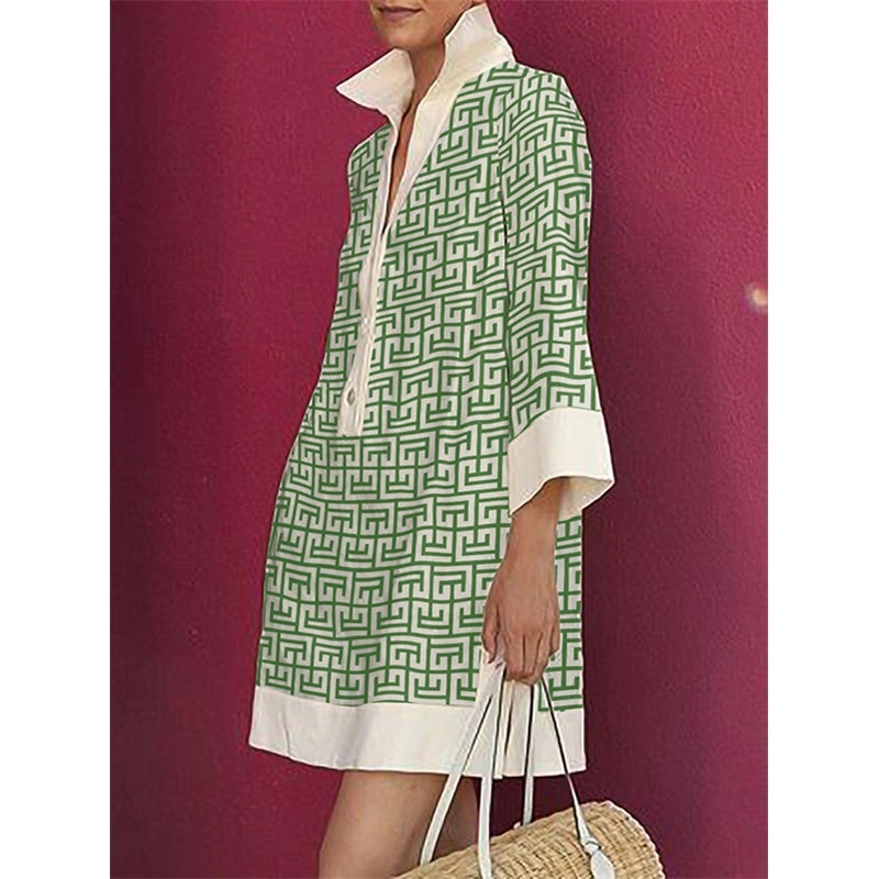 Clover Chic Collared Dress
