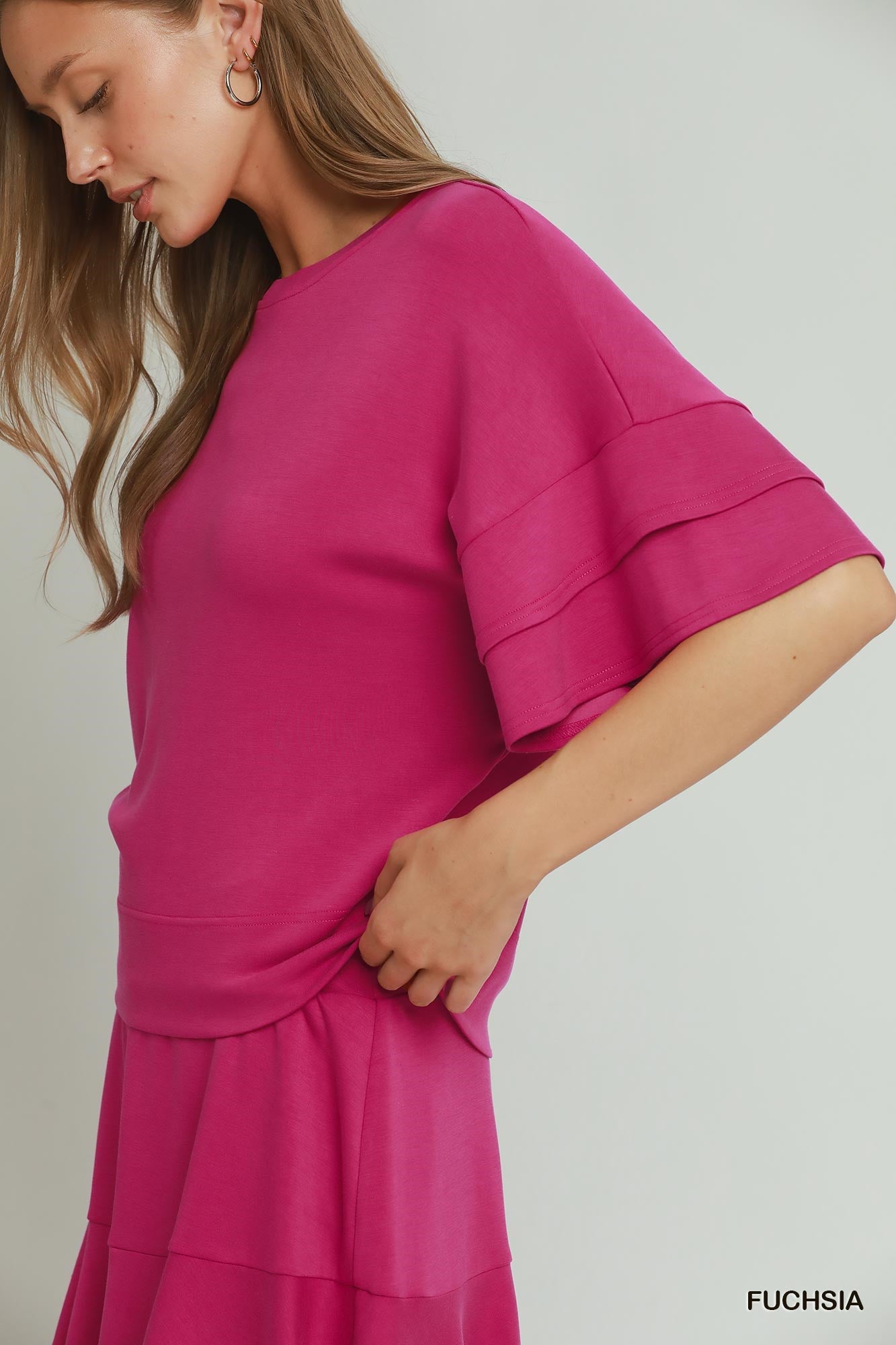 Ruffle Sleeve Top