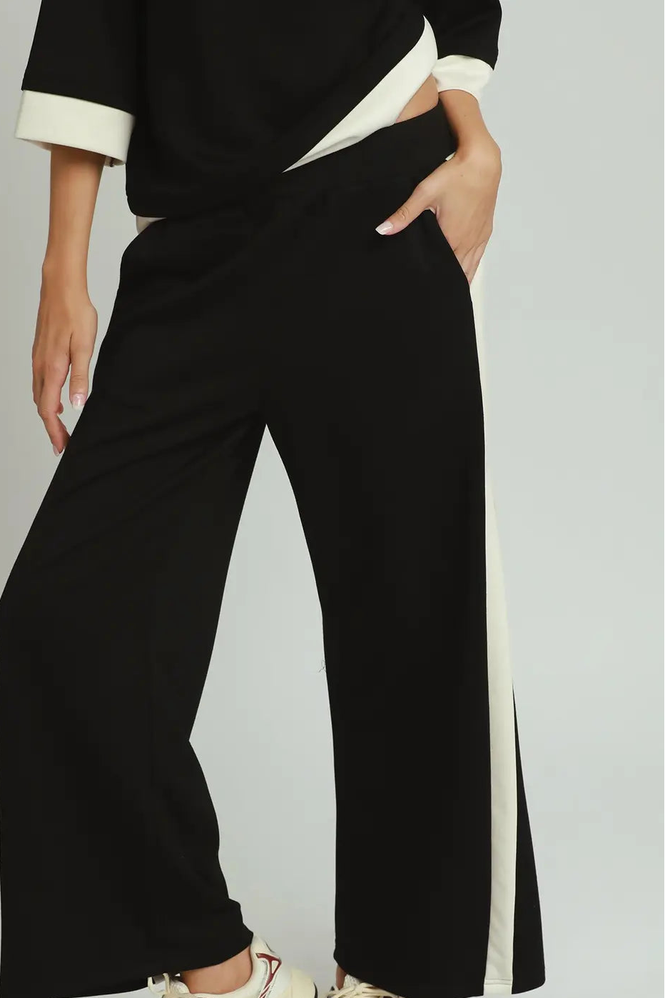 Colorblock Side Stripe Pants and Raglan Top
