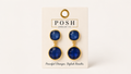 Blue Bling Dangle Earrings