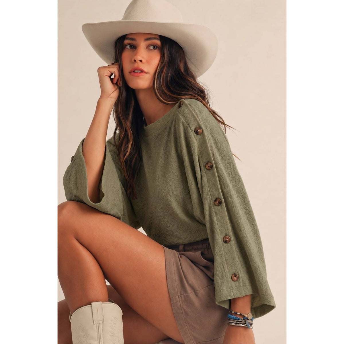 Minimal Dolman Sleeve Knit Top