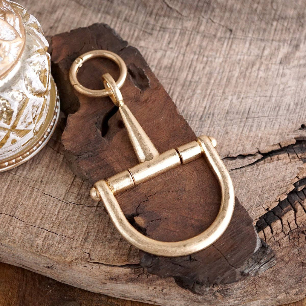 Horse Bit Bag Charm Keychain