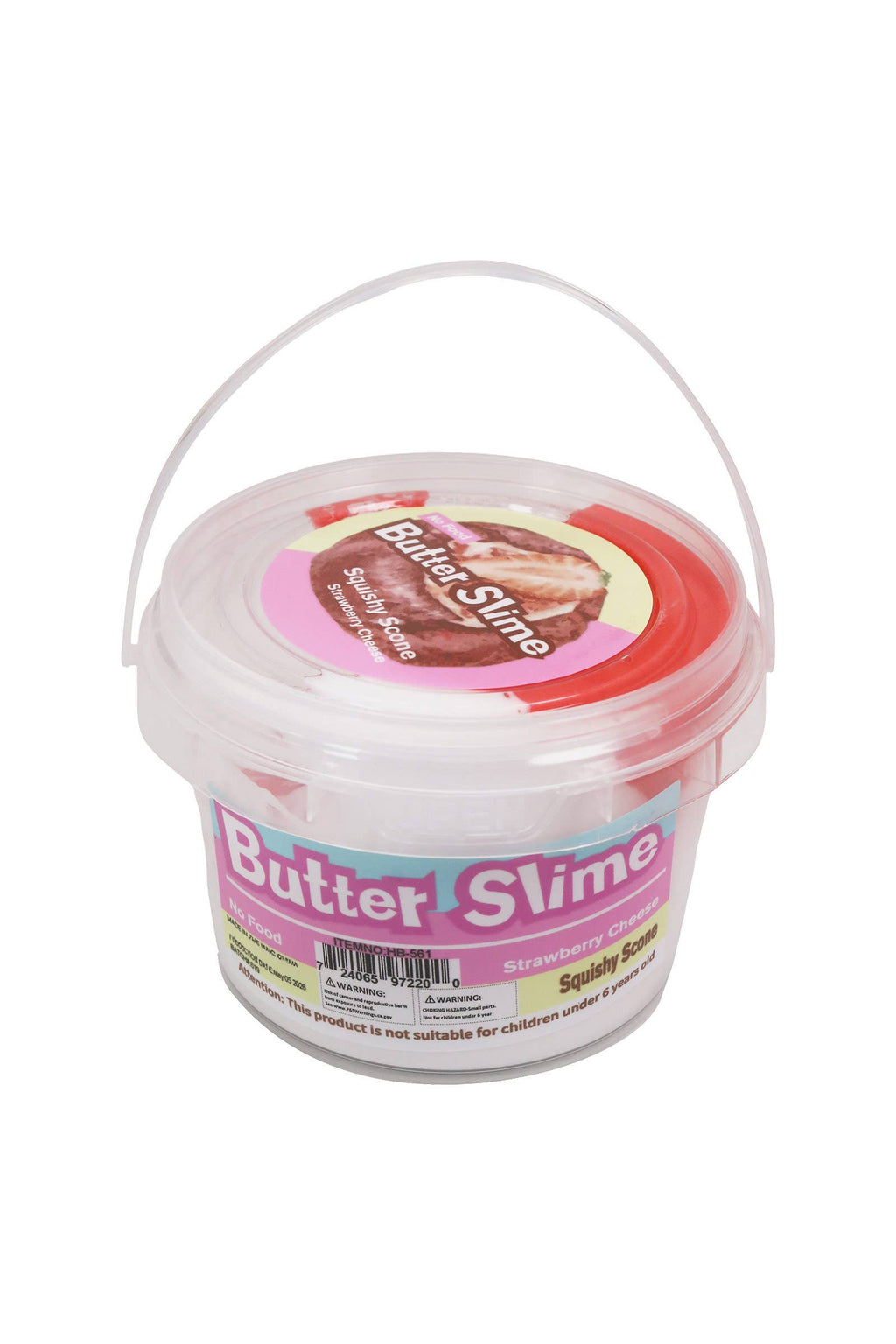Scone Dessert Theme Multi-Tone Colorful Butter Slime Jar