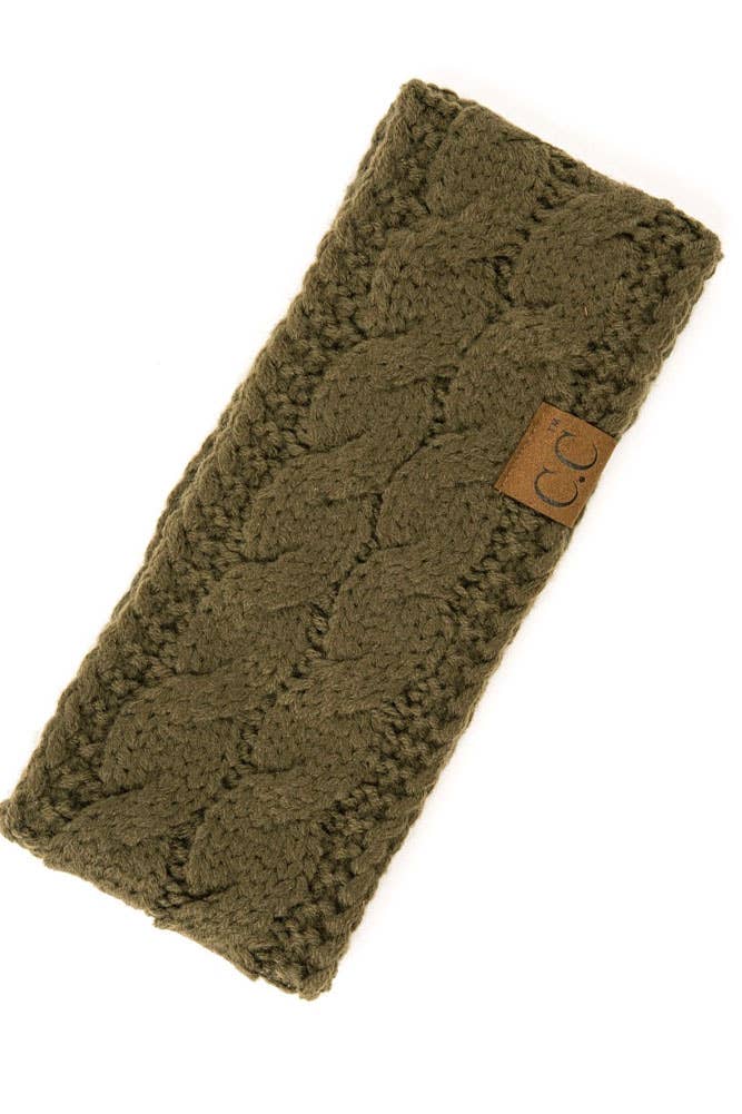 C.C Cable Knit Solid Headband