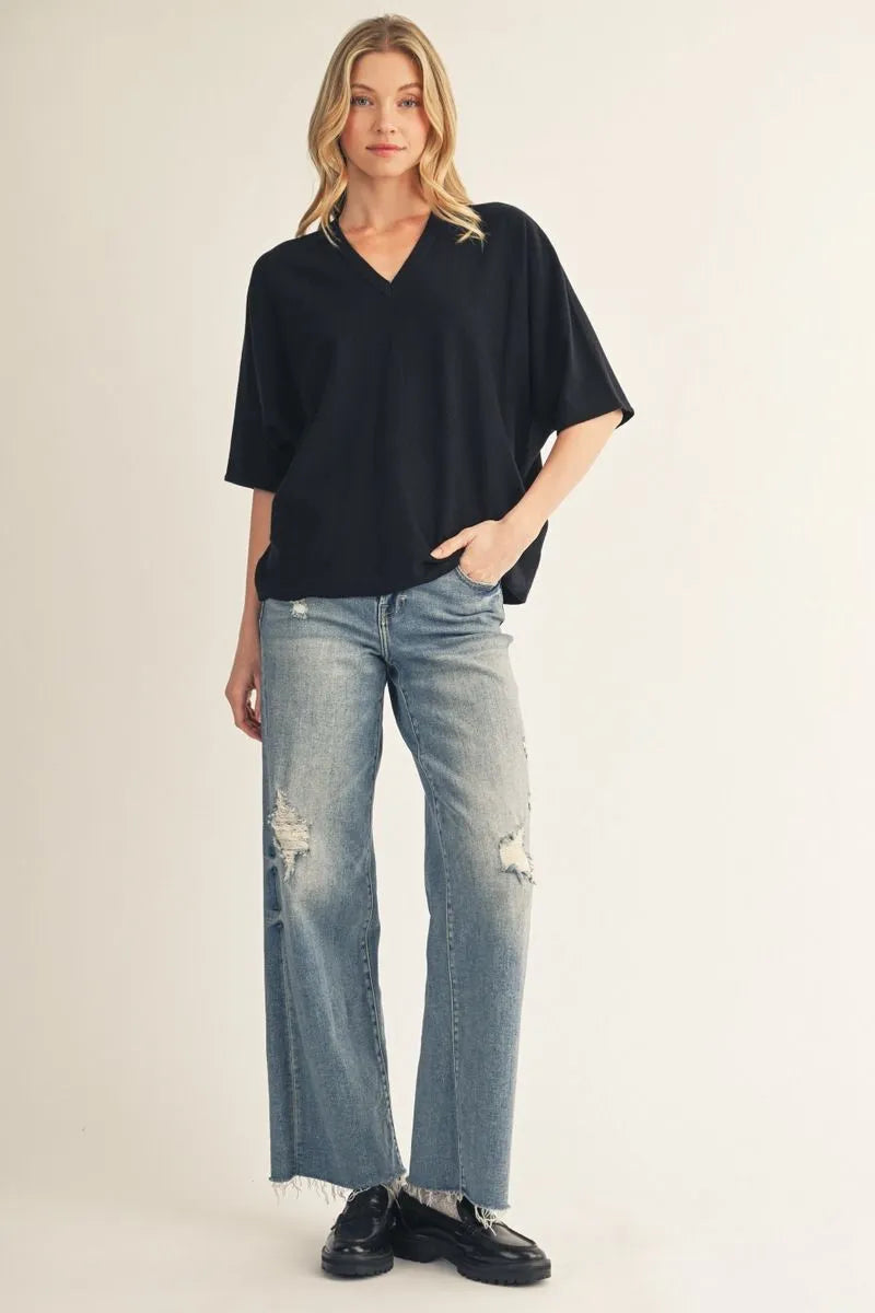 Black Sweater Top