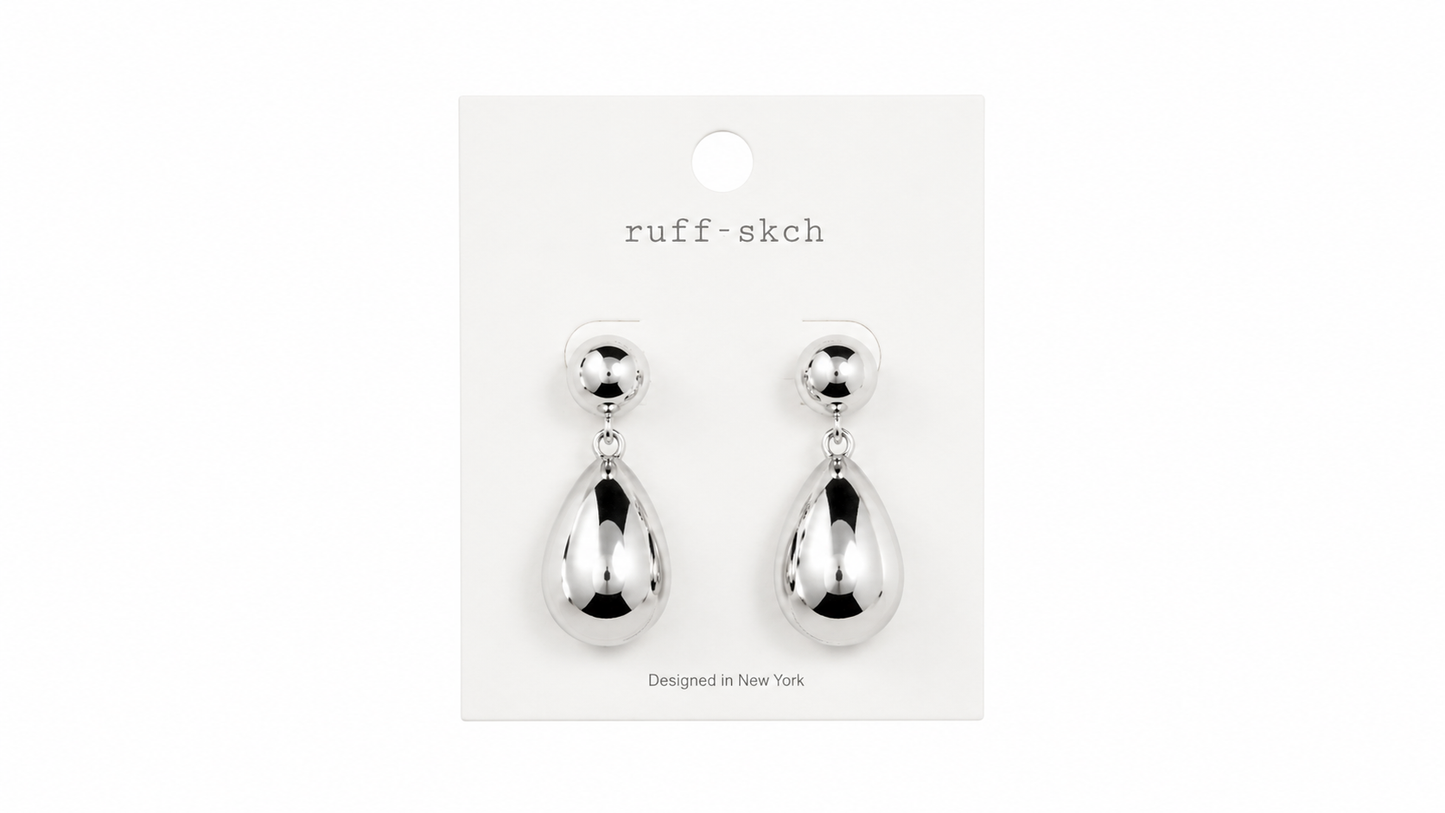 Silver Drop Earrings